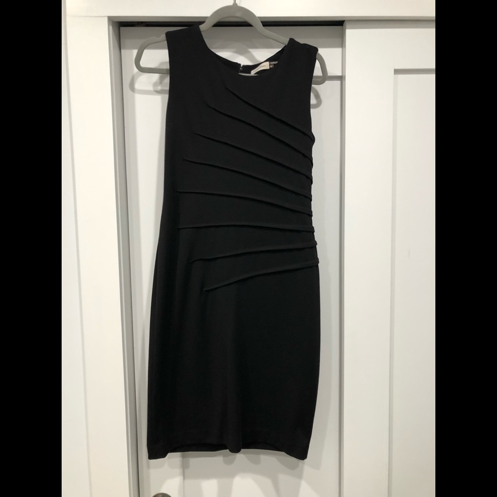 Calvin Klein Black Ruched Cocktail Dress 👗